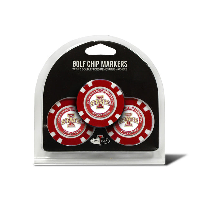 Iowa State Cyclones Golf Chip with Marker 3 Pack