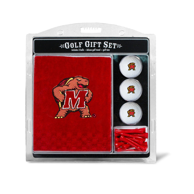 Maryland Terrapins Golf Gift Set with Embroidered Towel