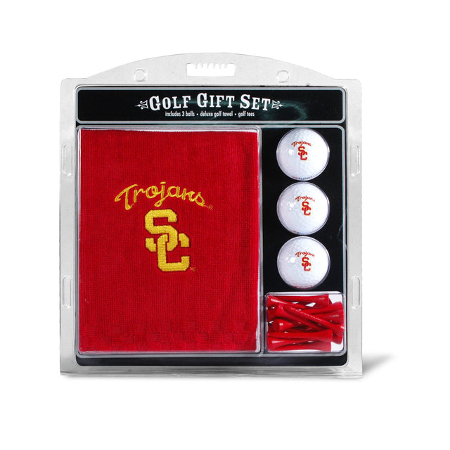 Juego de regalo de golf USC Trojans con toalla bordada