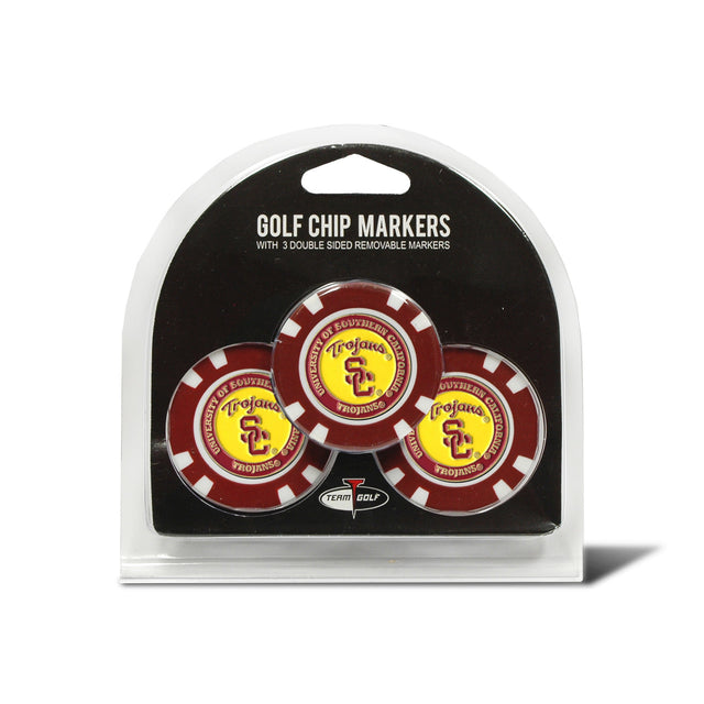 USC Trojans Golf Chip with Marker 3 Pack