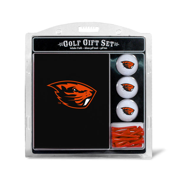 Juego de regalo de golf con toalla bordada de Oregon State Beavers