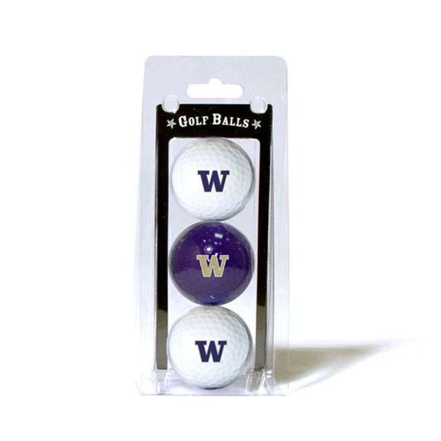 Washington Huskies 3 Pack of Golf Balls