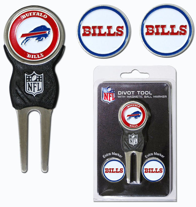 Buffalo Bills Golf Divot Tool with 3 Markers