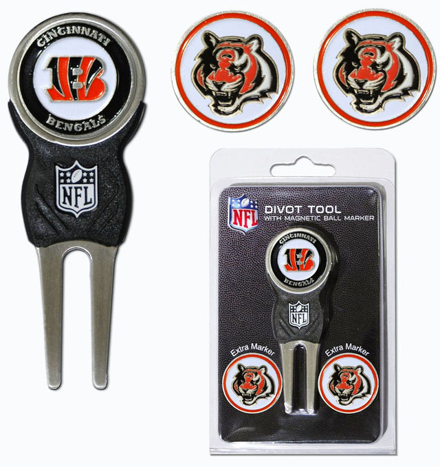 Cincinnati Bengals Golf Divot Tool with 3 Markers