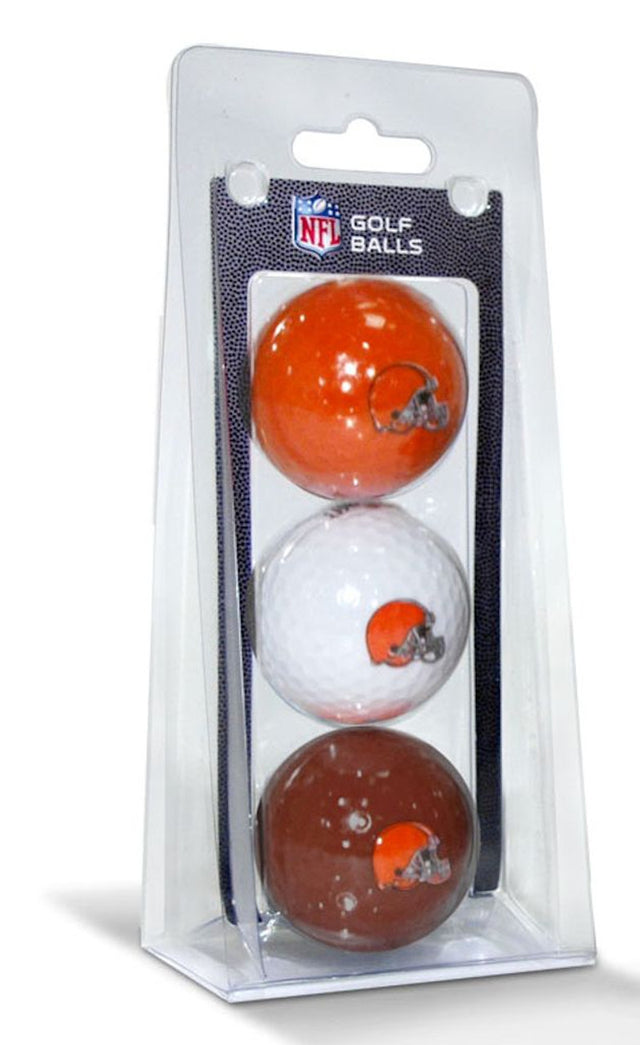 Paquete de 3 pelotas de golf de los Cleveland Browns