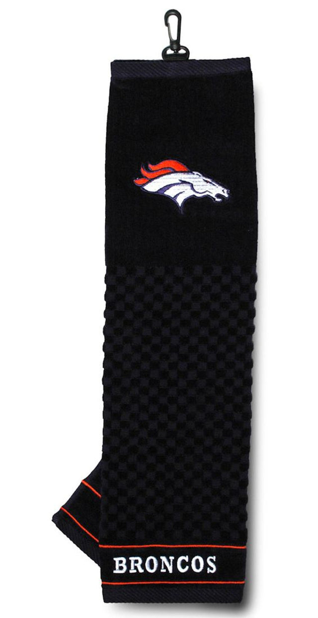 Toalla de golf bordada de los Denver Broncos de 16" x 22"