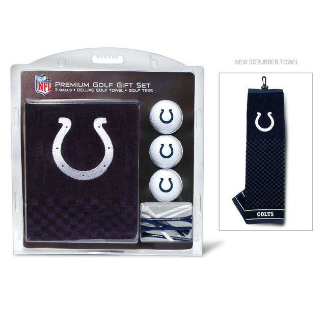 Juego de regalo de golf de los Indianapolis Colts con toalla bordada