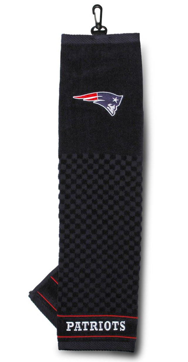 Toalla de golf bordada de 16" x 22" de los New England Patriots