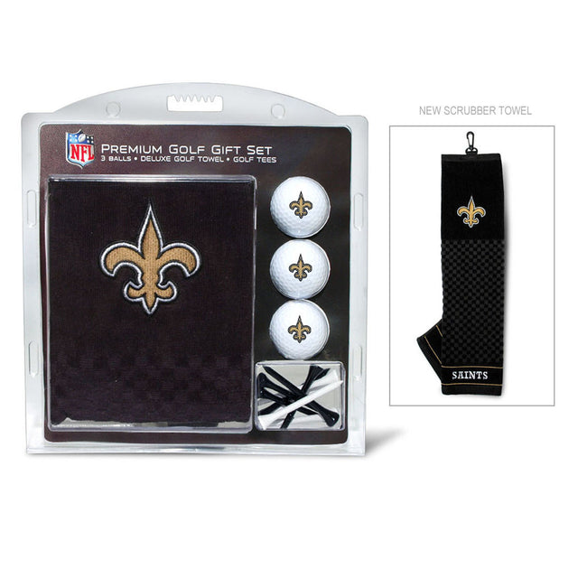 Set de regalo de golf de los New Orleans Saints con toalla bordada