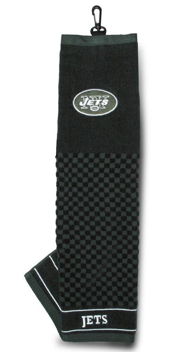 Toalla de golf bordada de los New York Jets de 16" x 22"