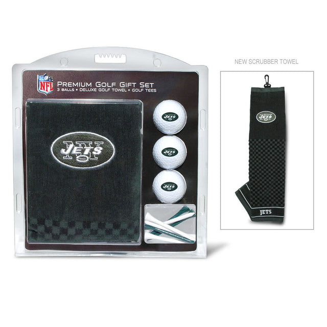 Set de regalo de golf de los New York Jets con toalla bordada