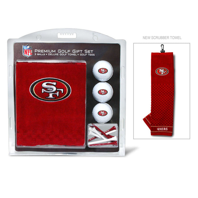 Set de regalo de golf con toalla bordada de los San Francisco 49ers