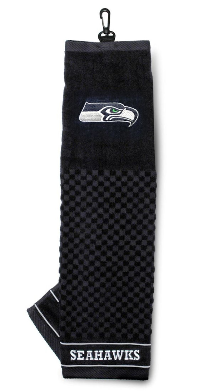 Toalla de golf bordada de los Seattle Seahawks de 16" x 22"