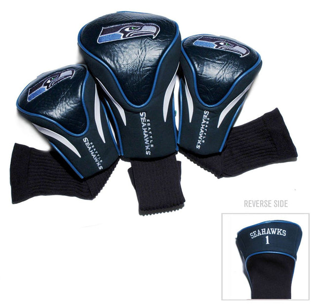 Juego de fundas para palos de golf de tres piezas de los Seattle Seahawks