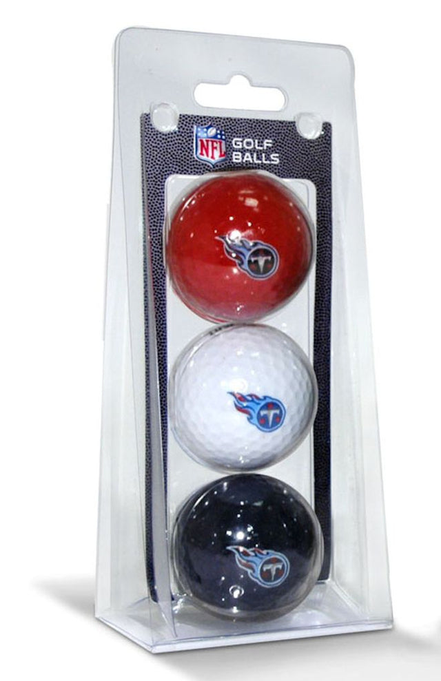 Paquete de 3 pelotas de golf de Tennessee Titans