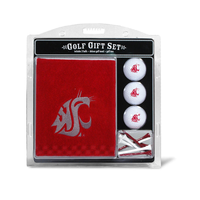 Juego de regalo de golf con toalla bordada de los Washington State Cougars