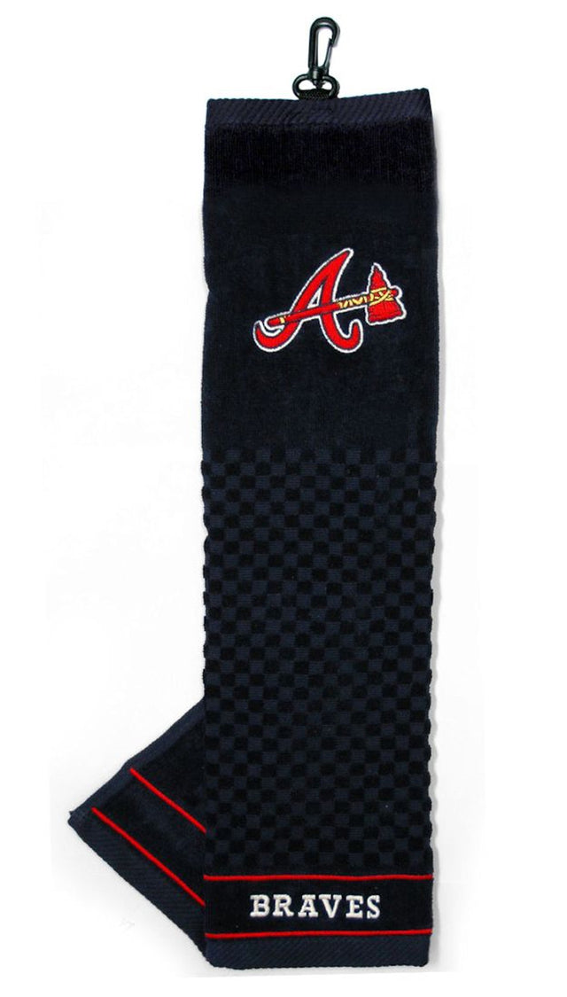 Toalla de golf bordada de los Atlanta Braves de 16" x 22"