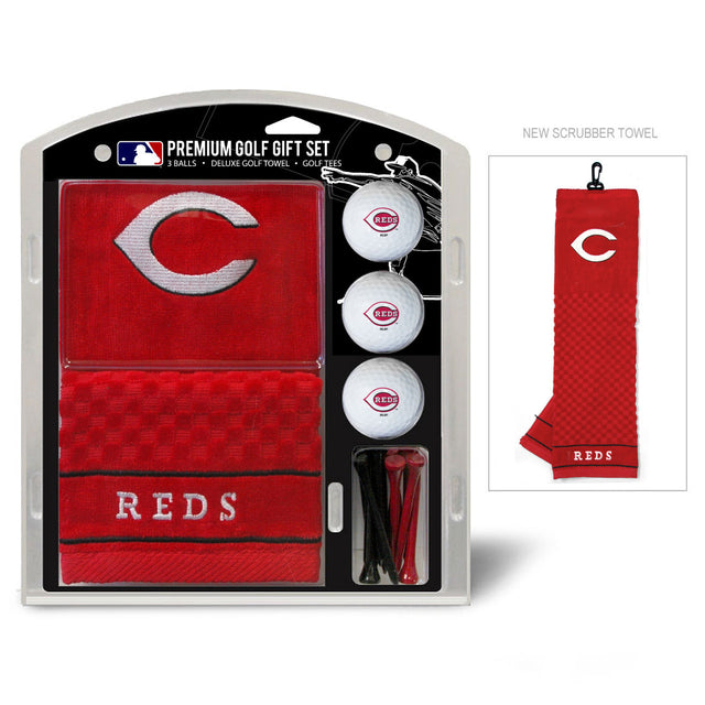 Set de regalo de golf de los Cincinnati Reds con toalla bordada