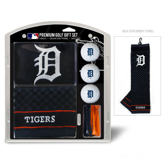 Set de regalo de golf de los Detroit Tigers con toalla bordada