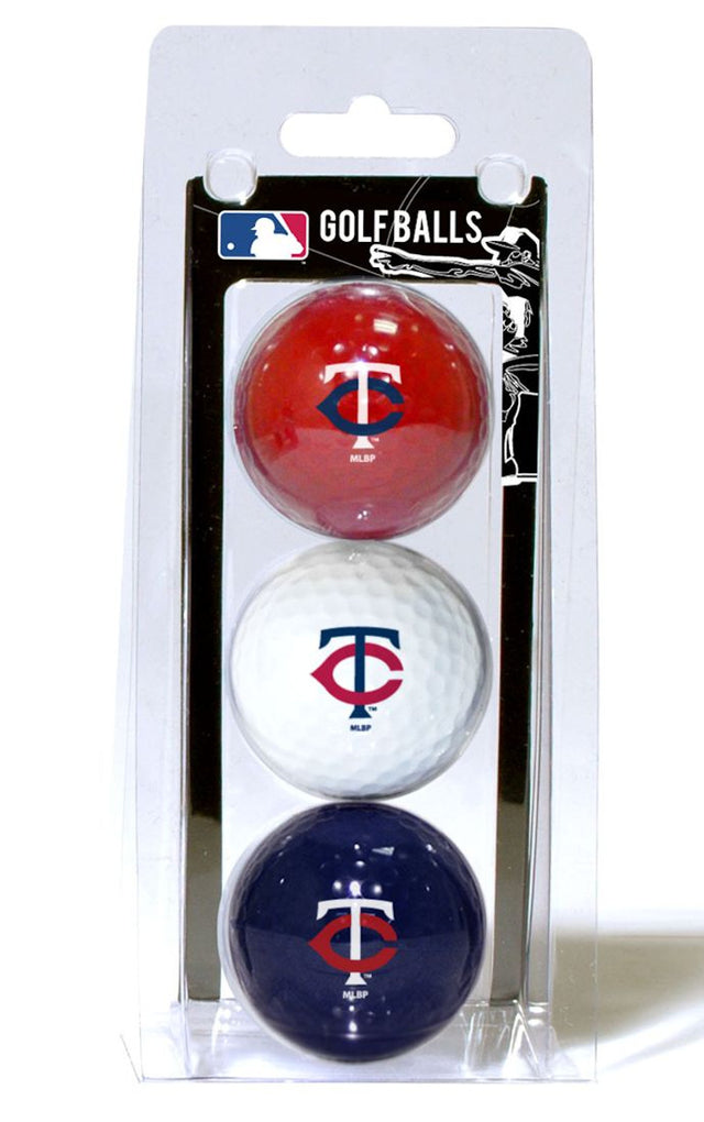 Paquete de 3 pelotas de golf de los Minnesota Twins