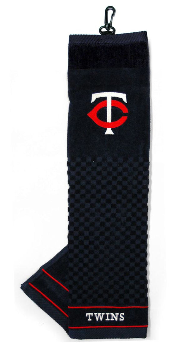 Toalla de golf de los Minnesota Twins bordada de 16 x 22 pulgadas