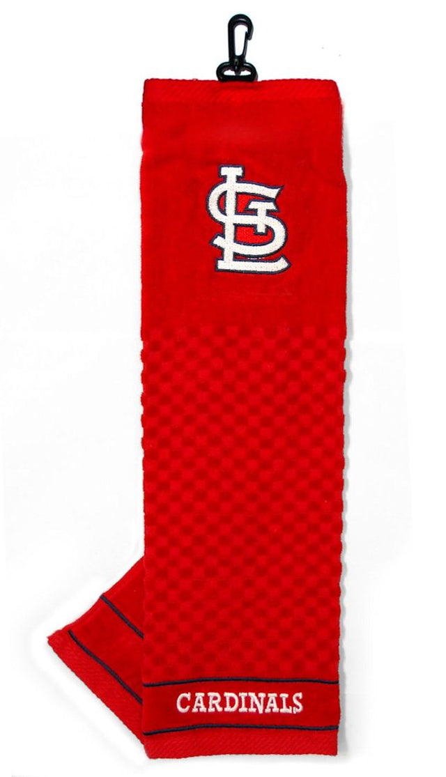 Toalla de golf de los St. Louis Cardinals bordada de 16 x 22 pulgadas