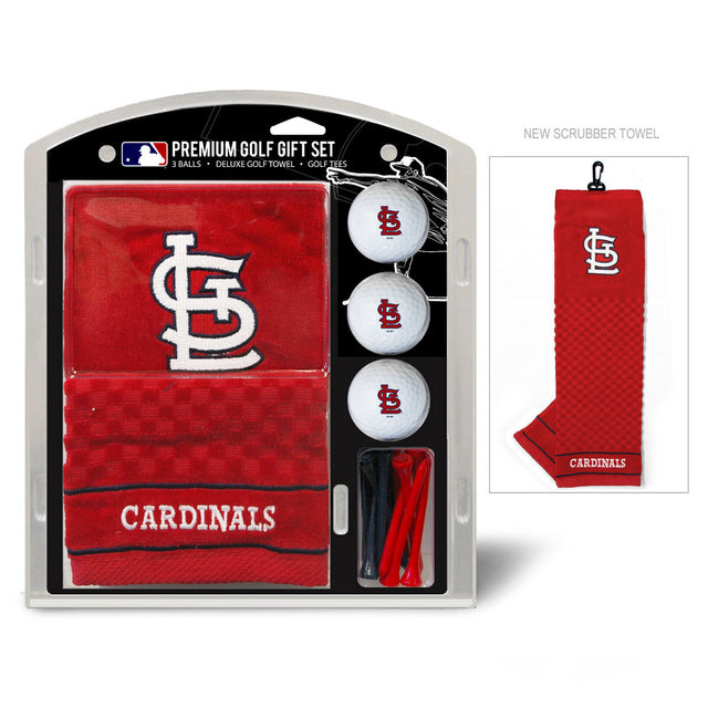 Set de regalo de golf con toalla bordada de los St. Louis Cardinals