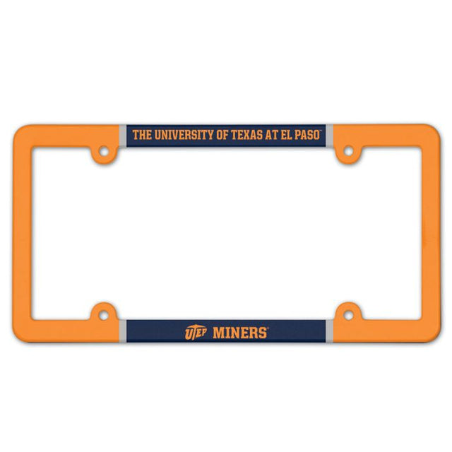 UTEP Miners Lic Plate Frame Full Color