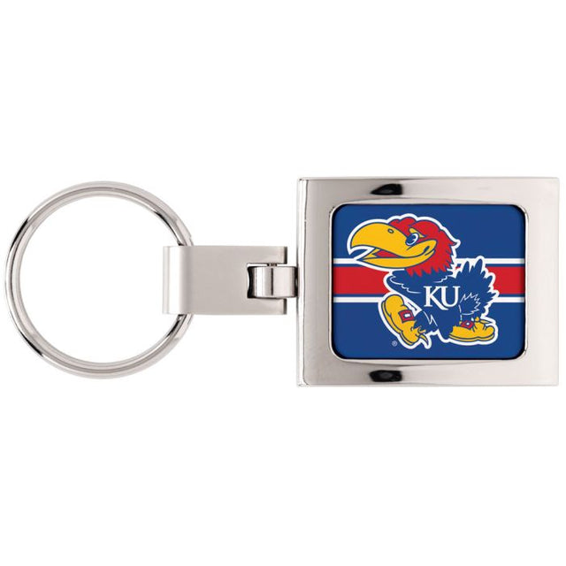 Llavero abovedado premium de los Kansas Jayhawks