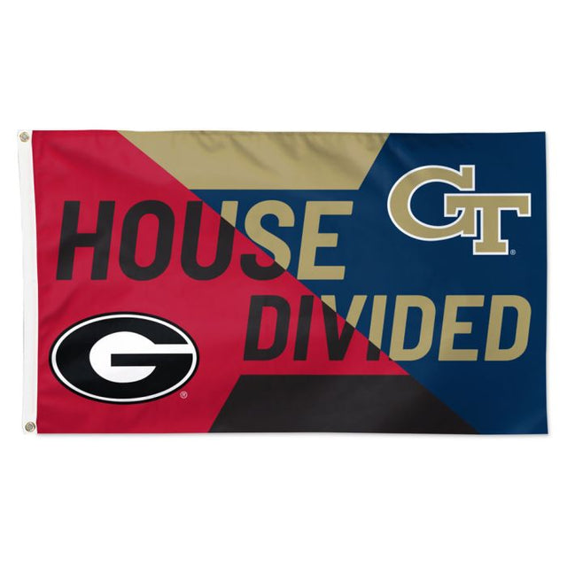 Georgia Bulldogs / Bandera de Georgia Bulldogs - Deluxe 3' X 5' Rivalry