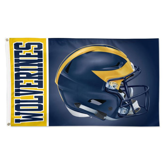 Bandera de los Wolverines de Michigan: Deluxe, 3' x 5'