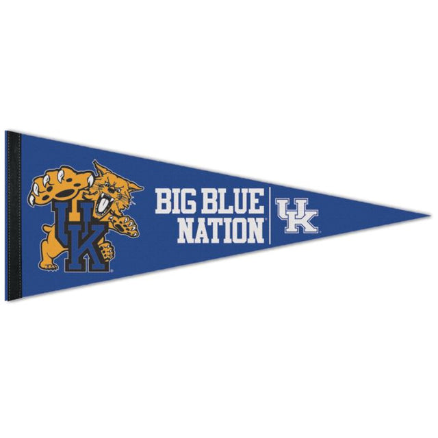 Banderín premium de la mascota de Kentucky Wildcats de 12" x 30"