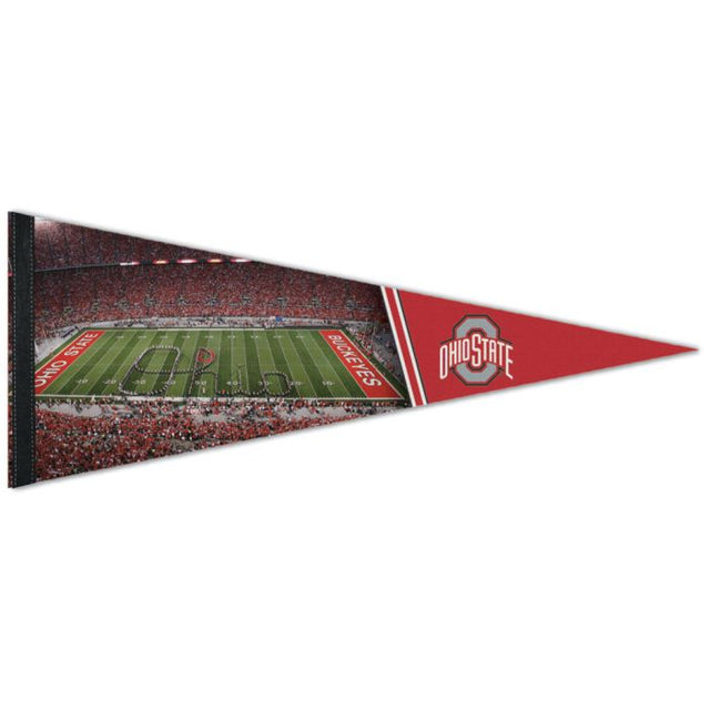 Banderín premium de los Ohio State Buckeyes de 12" x 30"