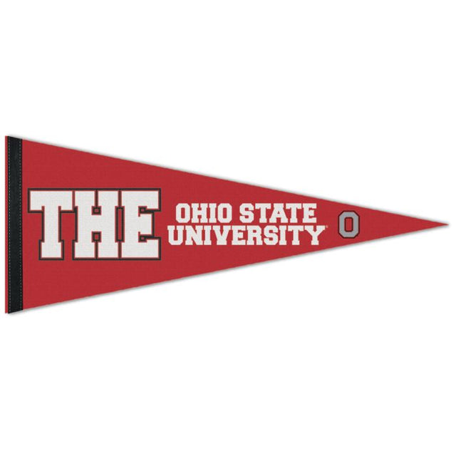 Banderín premium de la Universidad Estatal de Ohio Buckeyes de 12" x 30"