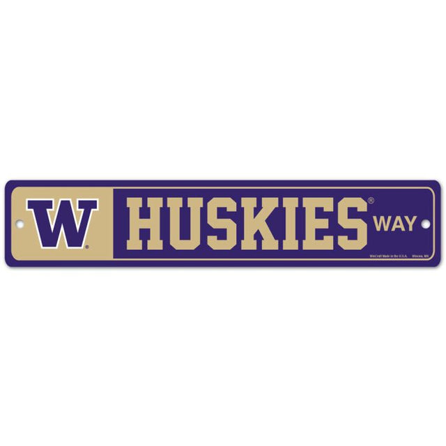 Washington Huskies Street / Zone Sign 3.75" x 19"