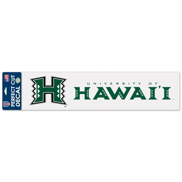 Hawaii Warriors Perfect Cut Decals 4" x 17"