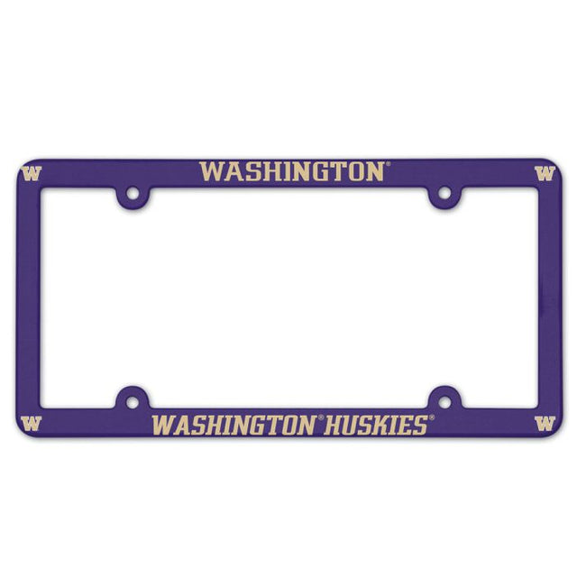 Washington Huskies Lic Plate Frame Full Color