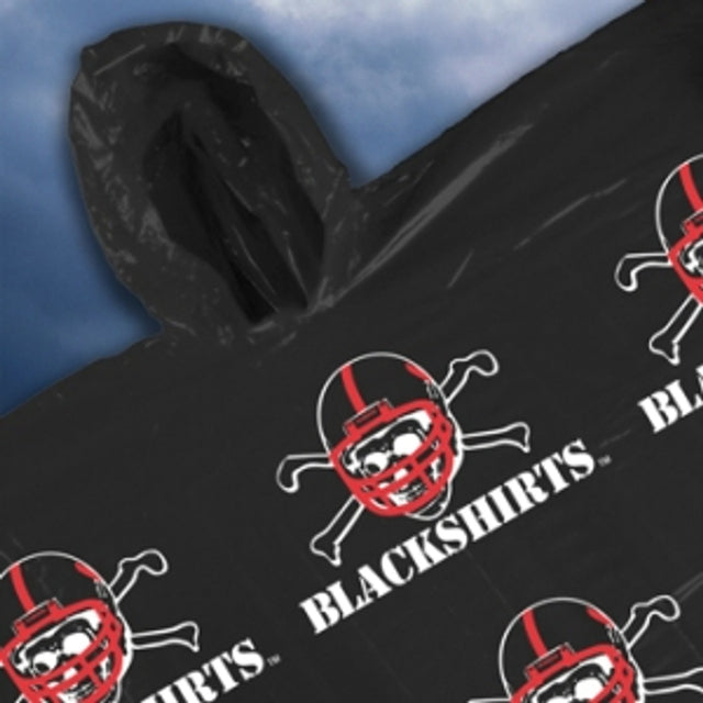 Nebraska Cornhuskers Hooded Poncho - Blackshirts Style