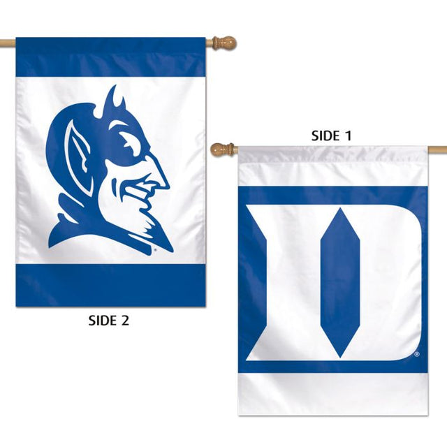 Bandera vertical de los Duke Blue Devils de 2 lados, 28" x 40"