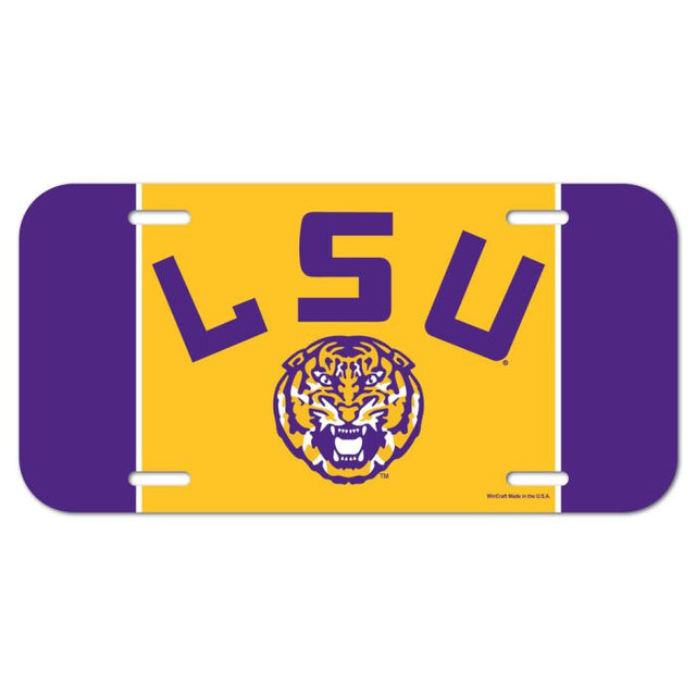 LSU Tigers License Plate