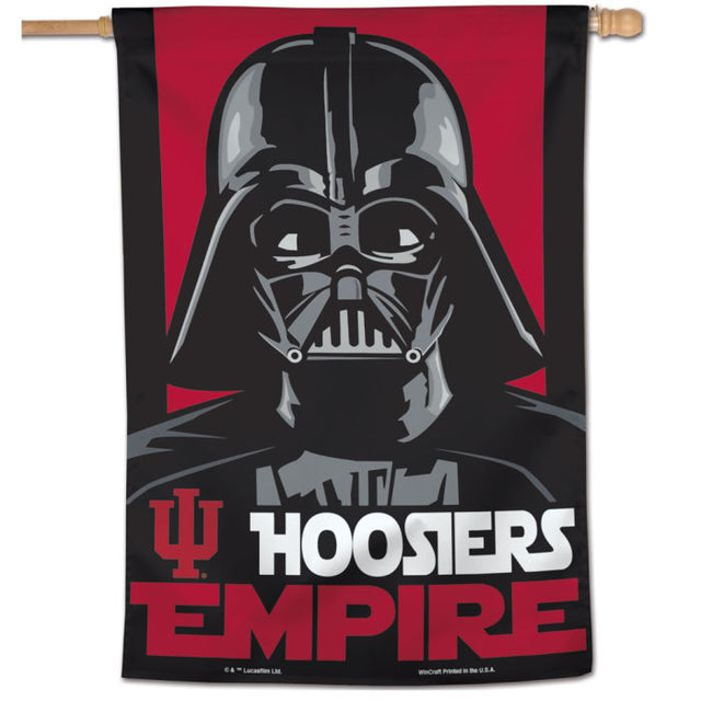 Indiana Hoosiers / Star Wars DARTH VADAR Vertical Flag 28" x 40"