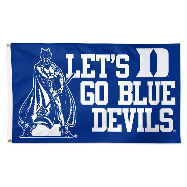 Bandera de lujo de la mascota de los Duke Blue Devils, 3 x 5 pies