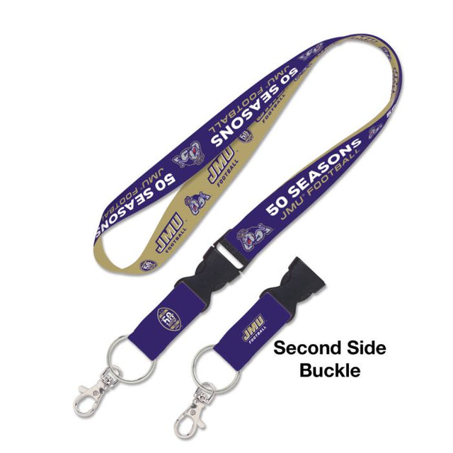 James Madison Dukes James Madison 50 Seasons Lanyard w/detachable buckle 1"