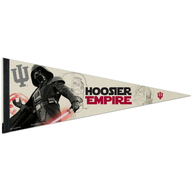 Banderín premium de Darth Vader de Star Wars de Indiana Hoosiers de 12" x 30"