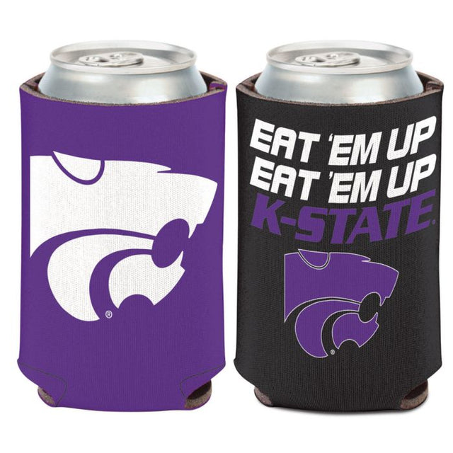 Enfriador de lata SLOGAN de Kansas State Wildcats de 12 oz.