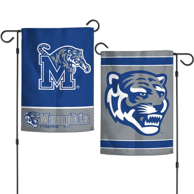 Banderas de jardín de Memphis Tigers de 2 lados, 12,5" x 18"