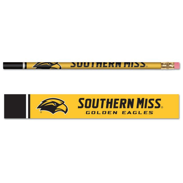 Paquete de 6 lápices de la colección Southern Miss Golden Eagles