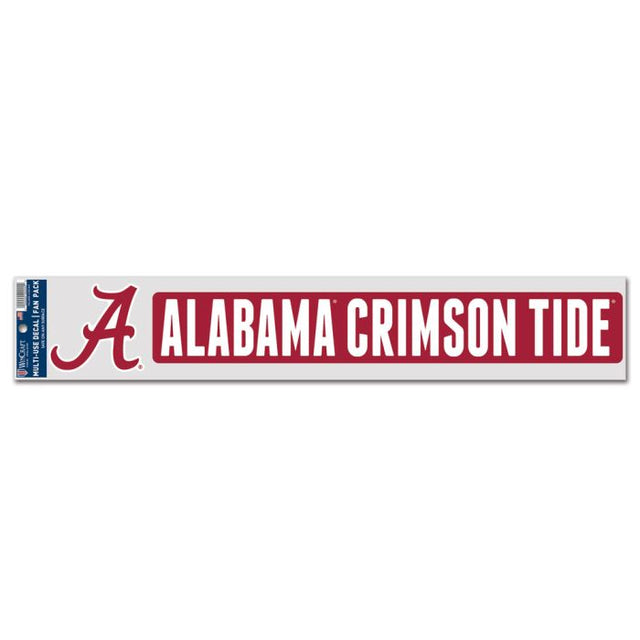 Calcomanías para fanáticos de Alabama Crimson Tide de 3" x 17"