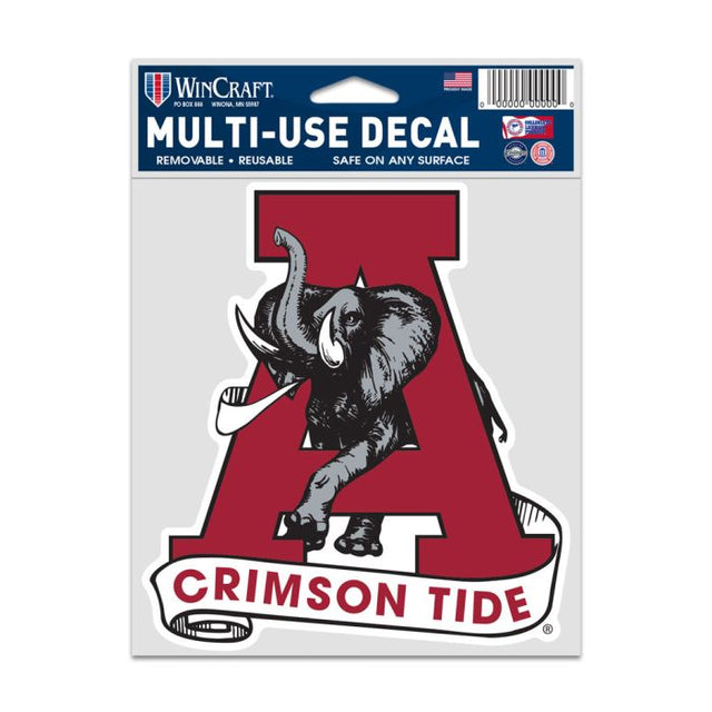 Calcomanías para fanáticos de Alabama Crimson Tide/College Vault de 3,75" x 5"