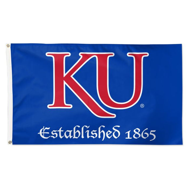 Bandera establecida de los Kansas Jayhawks - Deluxe 3' X 5'